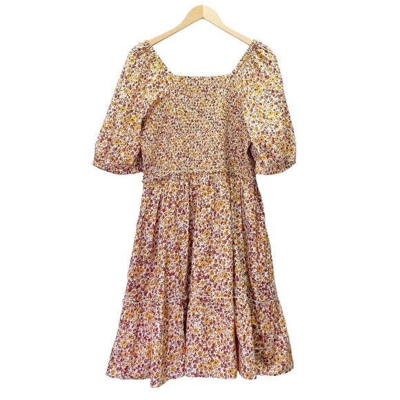 NWT DownEast Kendall Floral Smocked Cotton Dress in Juliet Floral Size XL NEW - Picture 3 of 12